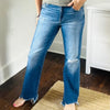 MR Frayed Ankle Jeans