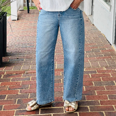 High Rise Barrel Adjustable WB Jean