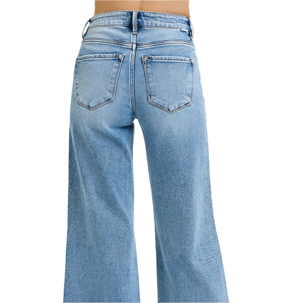 Risen Jeans High Rise-Crop Wide Jean