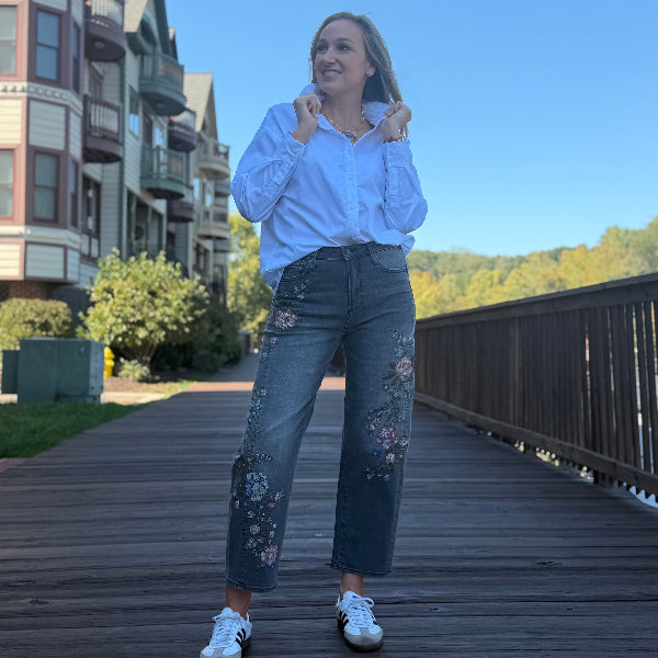 Lucy X Natura  Needlepoint Jean