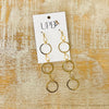 Dainty Hoop Chain Dangle Earrings