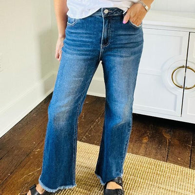 HR Ankle Wide Jeans