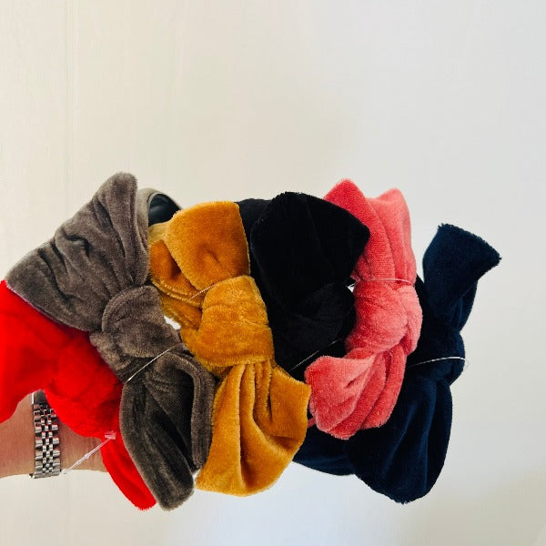 Velvet Bow Headband
