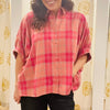 Pink Plaid Top