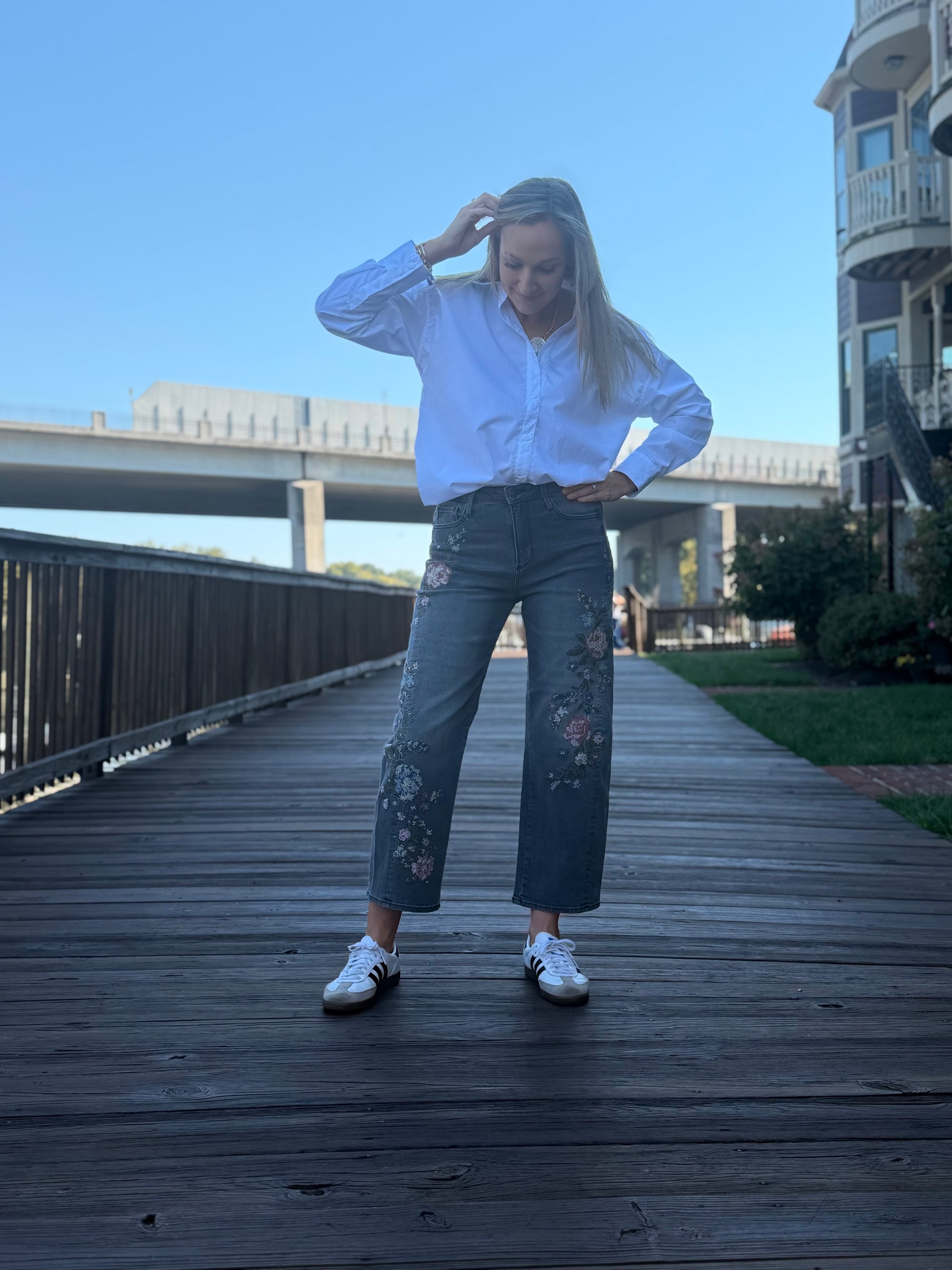 Lucy X Natura  Needlepoint Jean