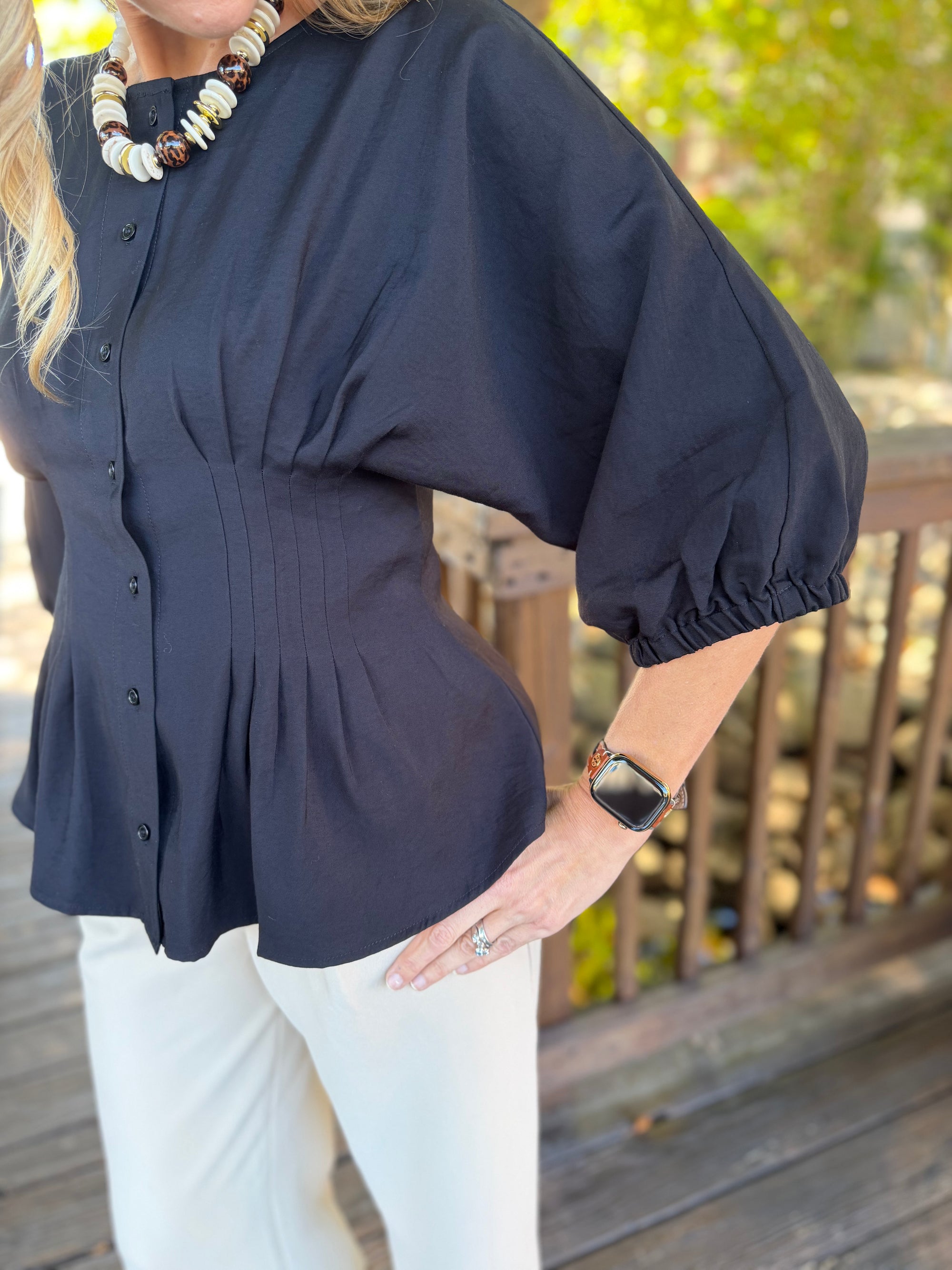 Poppy Peplum Top