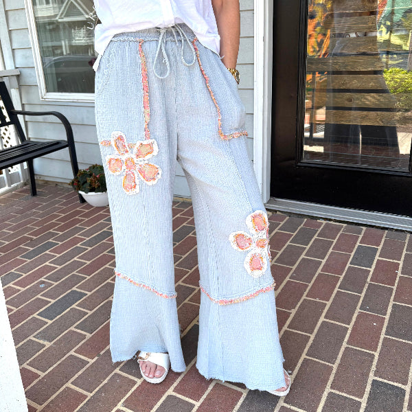 Floral Patch Pant