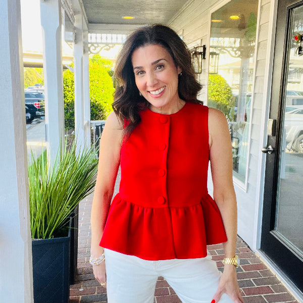 Pretty in Peplum Top
