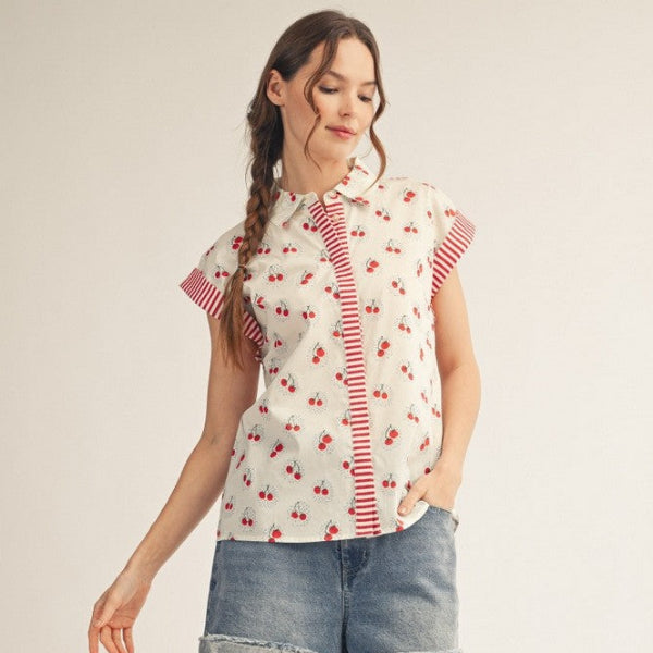 Cherry Picnic Top