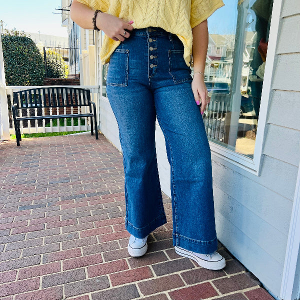 Ultra High Rise Button Fly Jean