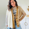 Neutral Colorblock Cardigan