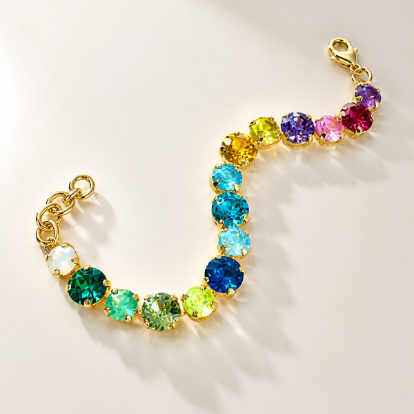 Rainbow Tennis Bracelet