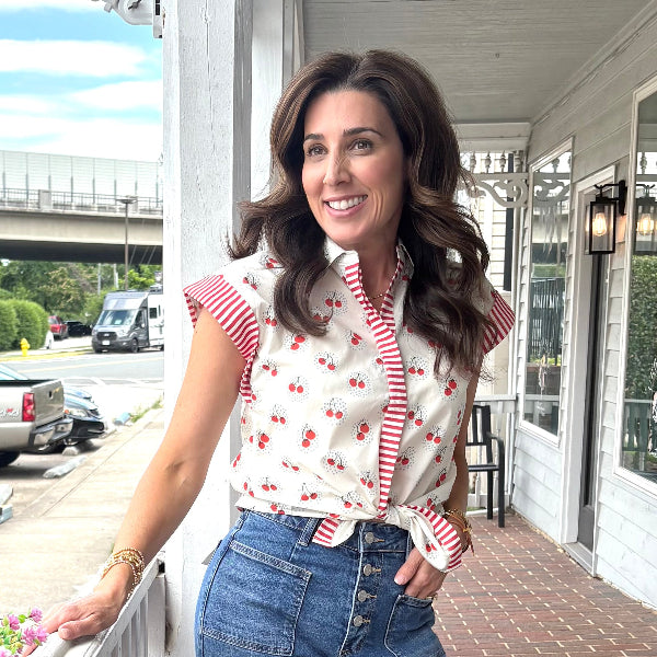 Cherry Picnic Top