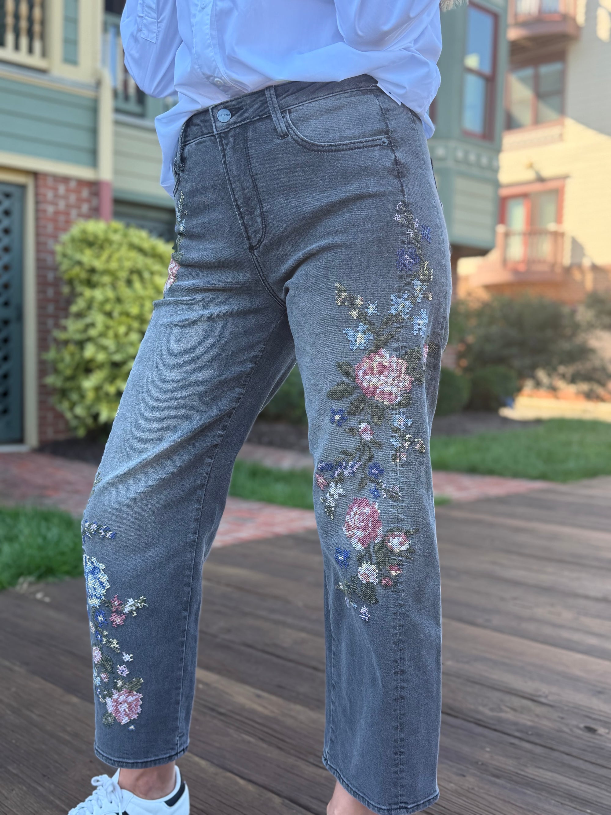 Lucy X Natura  Needlepoint Jean