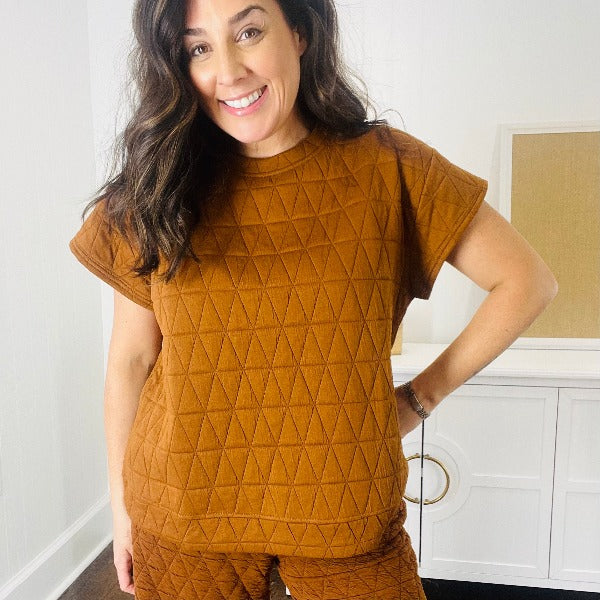 Rust Quilted Top