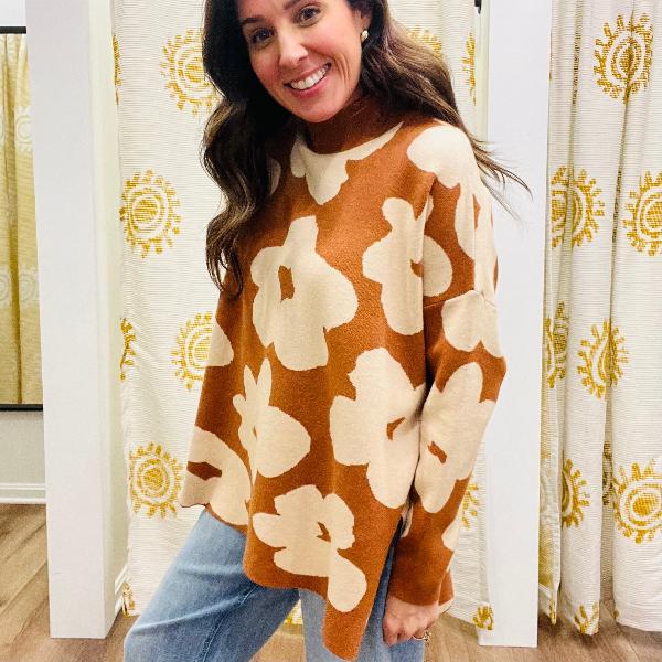 Toffee Flower Top