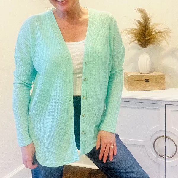Light Waffles Cardi