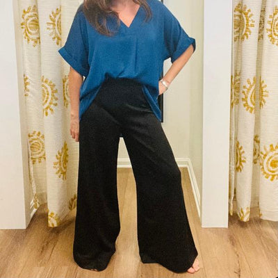 Wide Leg Black Pants