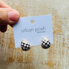 White & Gold Petite Earrings