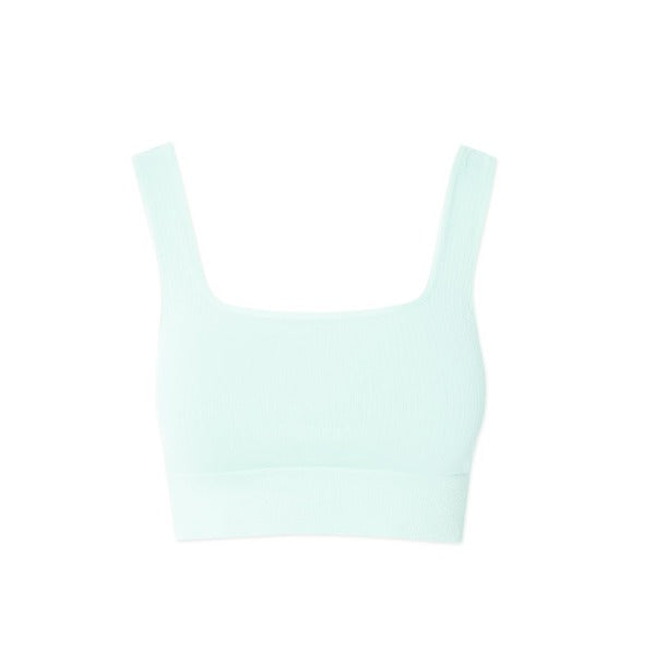 NB Ribbed Square Neck Crop Top