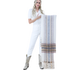 Boho Madras Fringed Plaid Scarf