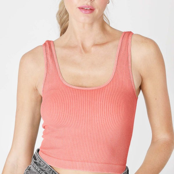 Vintage Reversible Crop Top
