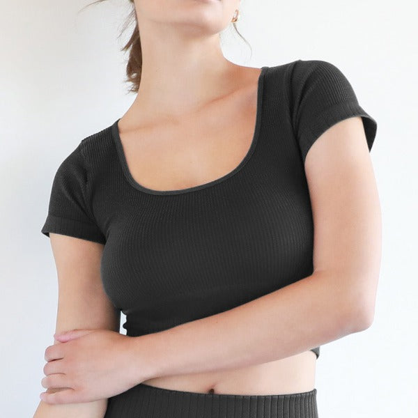 NB Scoop Neck Crop Top