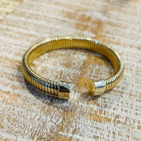 Gold Band Cuff Bracelet