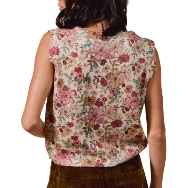 Vintage Flora Vest
