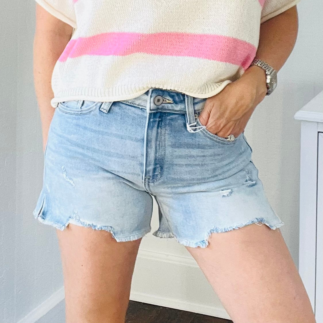HR Denim Shorts - LIGHT