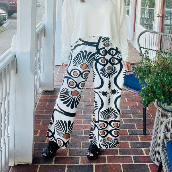 Canvas Walk Wide Leg Pant