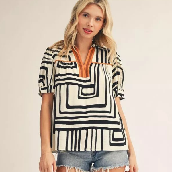 Bold Lines Beauty Top