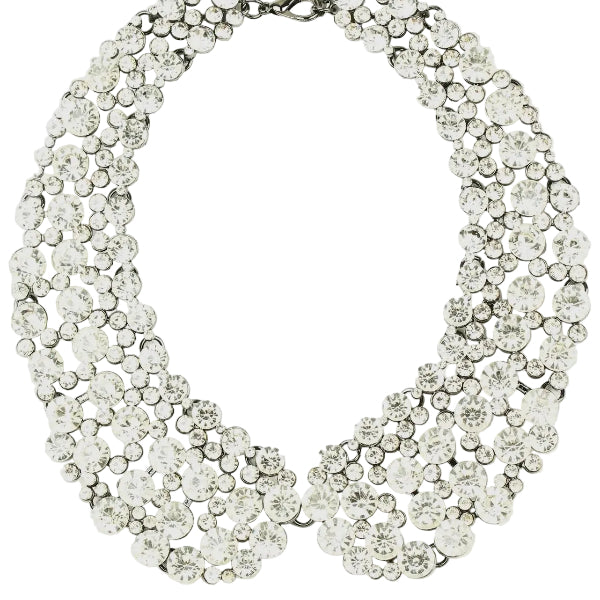 Lady Di Rhinestone Collar Necklace