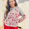 Sparkle Flowers Sweater