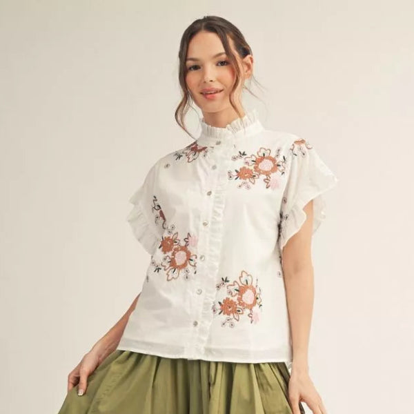 Embroidered You Top