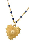 Relic Heart Necklace Indigo Beaded Chain