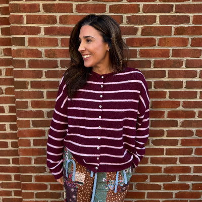 Timeless Striped Cardigan