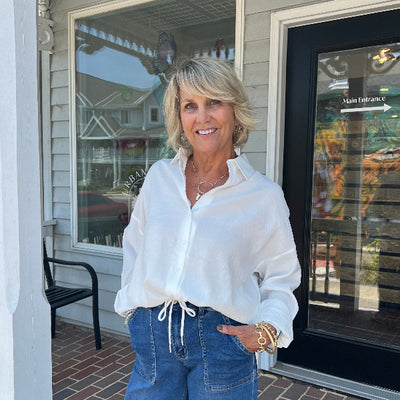 Overfit Button Up Top