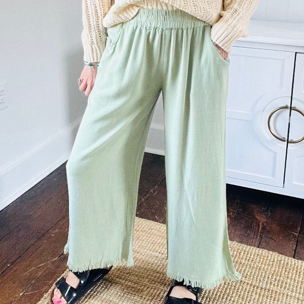 Laid Back Pants - SAGE