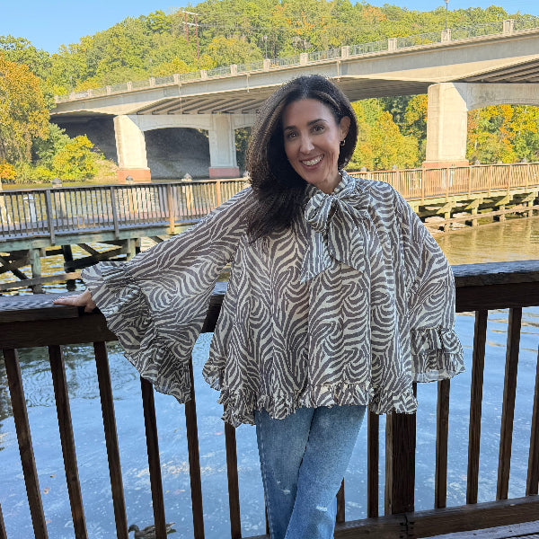 Wild Zebra Top