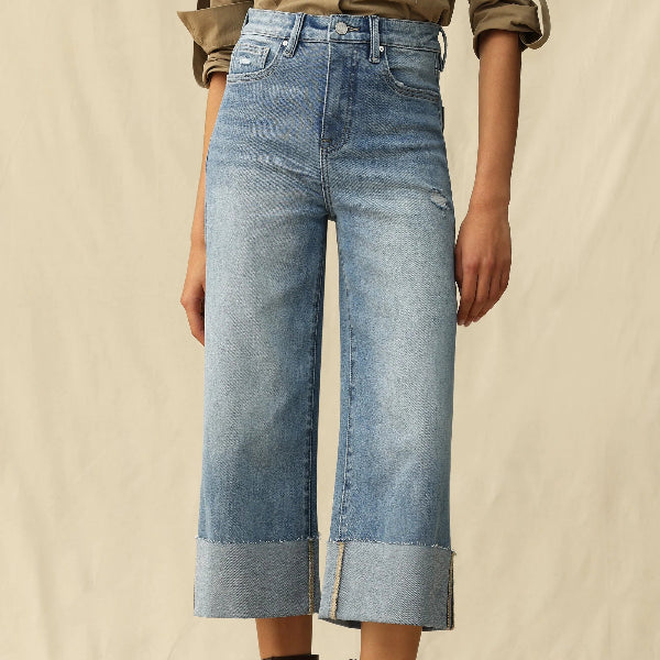 The Cropped Wide Leg Jean