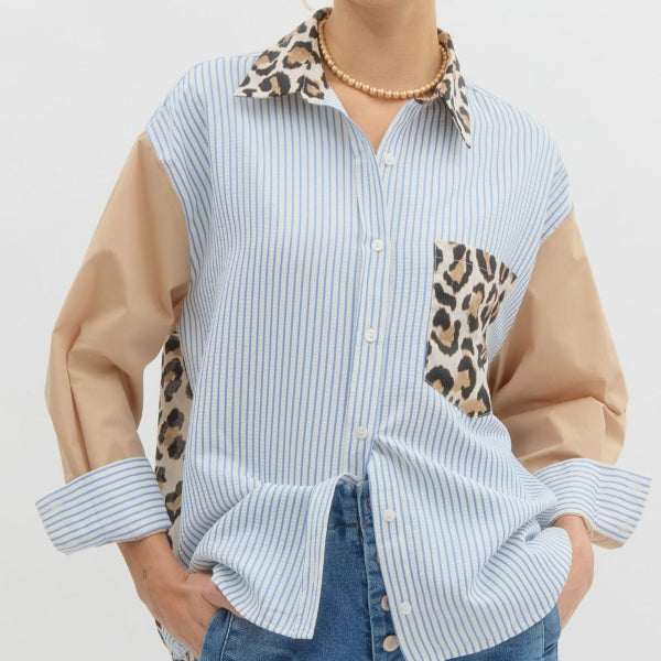 Business Leopard Top