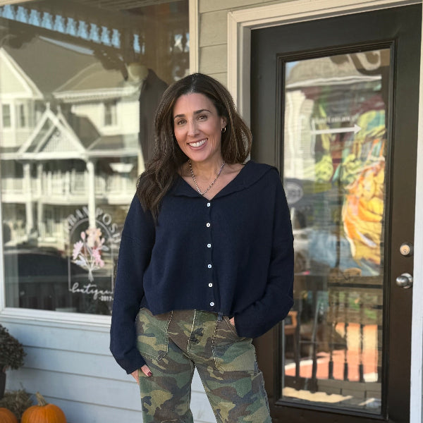 Sailor Collar Cardigan