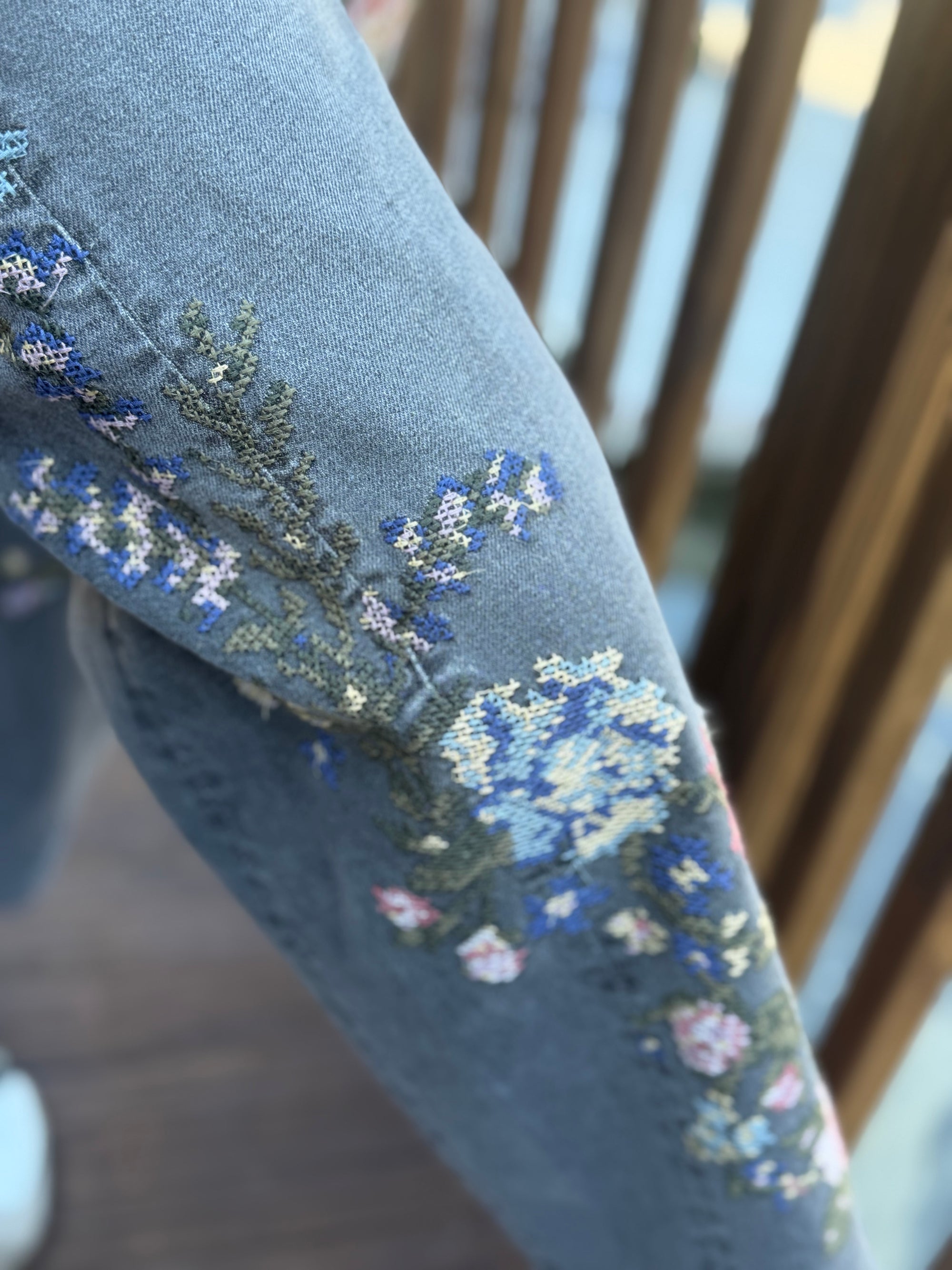 Lucy X Natura  Needlepoint Jean