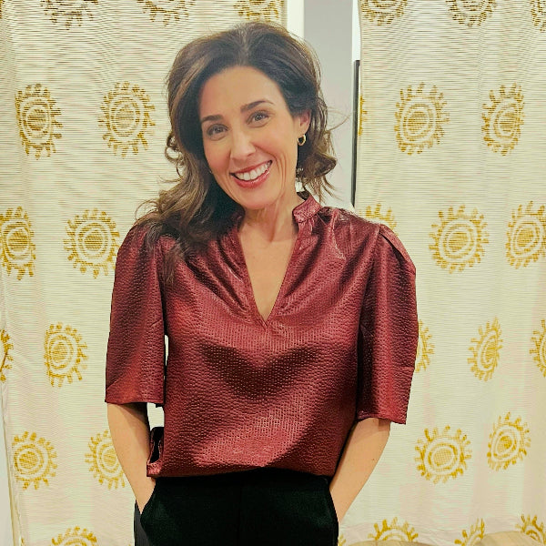 The Berry Textured Top