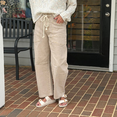 Harlow High Rise Barrel Pant