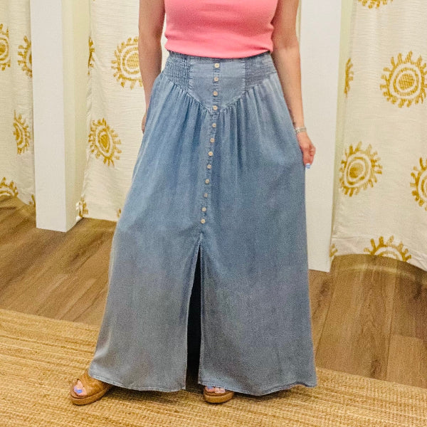 Sunny Day Slit Maxi Skirt