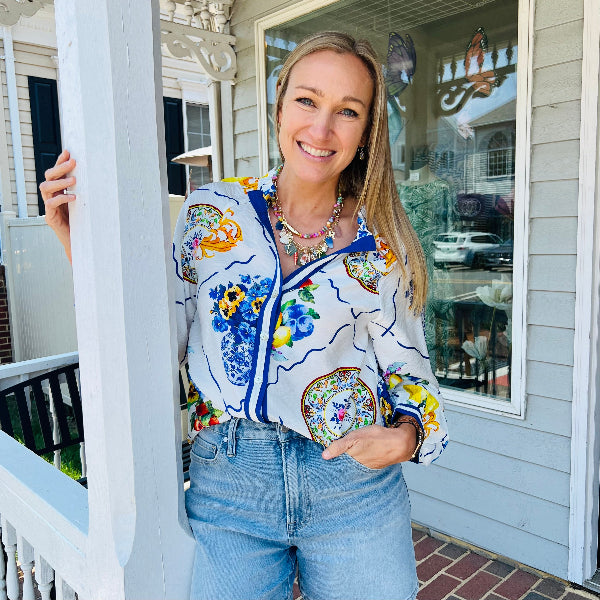 Blue Willow Top