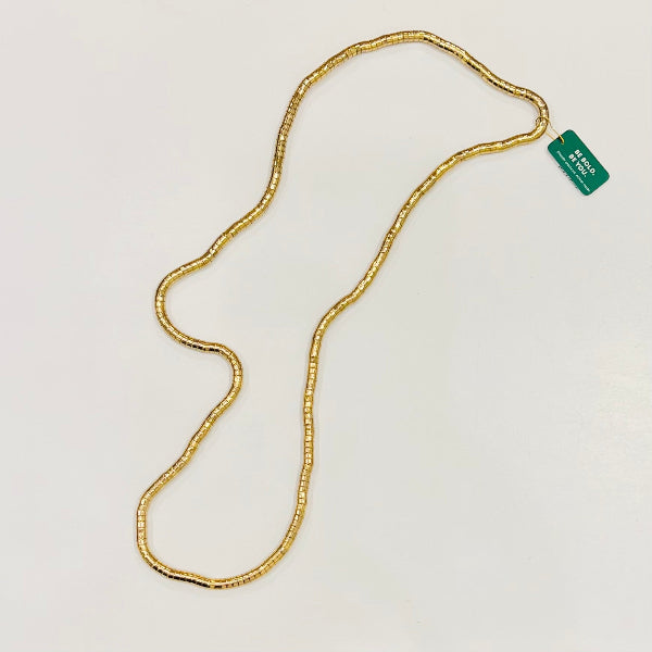 Lucillie Long Brass Necklace-GOLD
