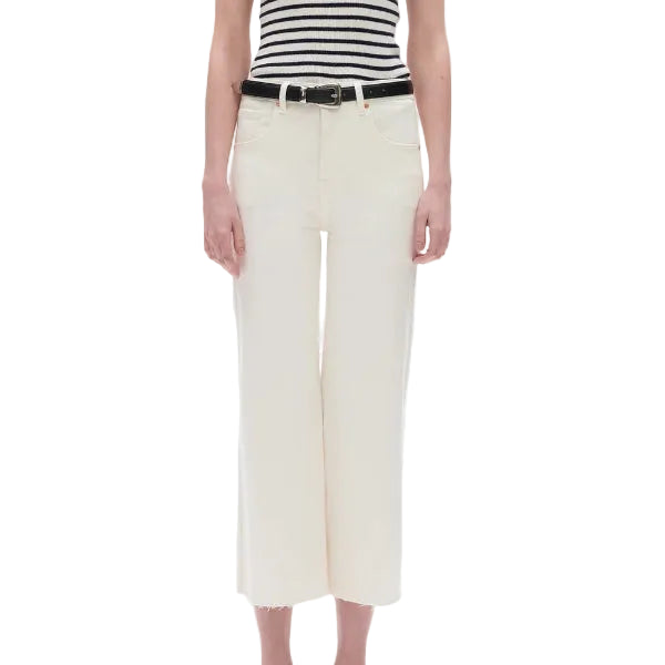 Off White-HR Cropped Jean